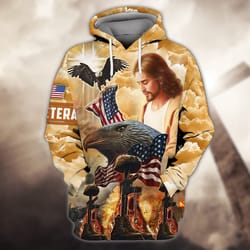 jesus american eagle veteran hoodie, all over print hoodie zip hoodie fleece hoodie 3d, vikings tattoo hoodie 3d ka1324