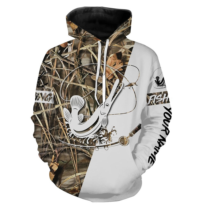 Alligator Gar Customized Name Fishin, All Over Print Hoodie Zip Hoodie Fleece Hoodie 3D, Vikings Tattoo Hoodie 3D KA1340