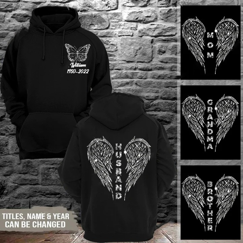 Angel Wings Memorial Personalized, All Over Print Hoodie Zip Hoodie Fleece Hoodie 3D, Vikings Tattoo Hoodie 3D KA1358