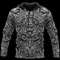 Aztec Printed Hoodie, All Over Print Hoodie Zip Hoodie Fleece Hoodie 3D, Vikings Tattoo Hoodie 3D KA1367