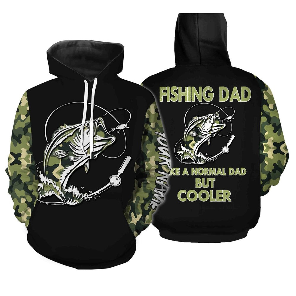 Bass Fishing Dad Like A Normal Dad, All Over Print Hoodie Zip Hoodie Fleece Hoodie 3D, Vikings Tattoo Hoodie 3D KA1378