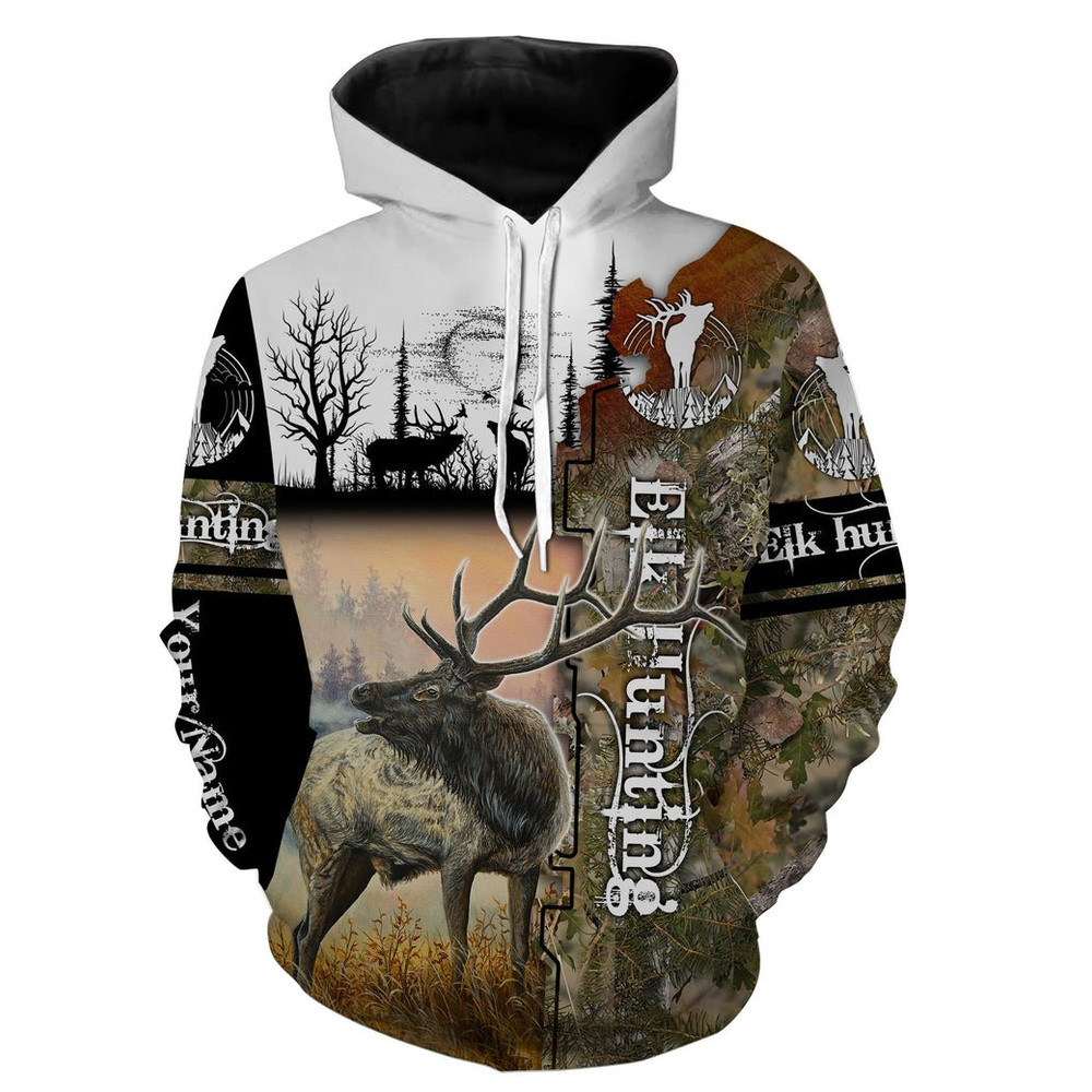 Best Elk Hunting Custom, All Over Print Hoodie Zip Hoodie Fleece Hoodie 3D, Vikings Tattoo Hoodie 3D KA1343