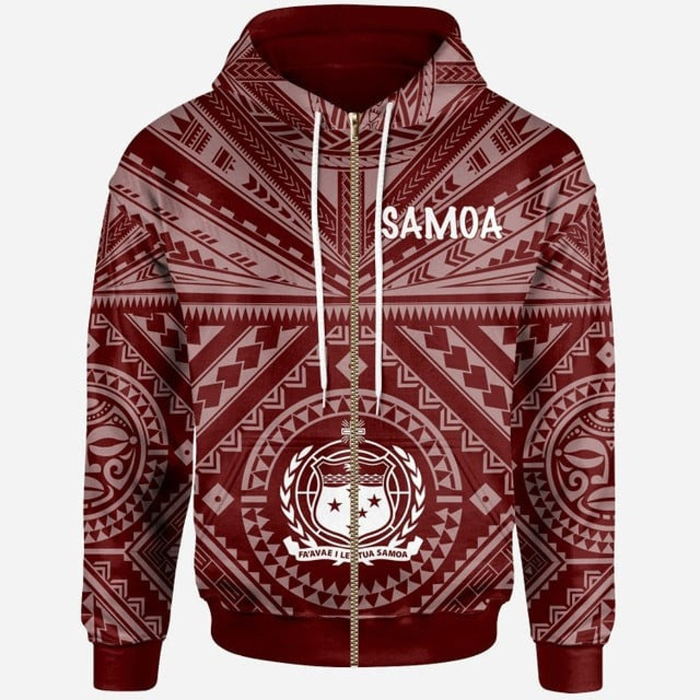 Samoa Zip Hoodie - Samoa Seal In Pol, All Over Print Hoodie Zip Hoodie Fleece Hoodie 3D, Vikings Tattoo Hoodie 3D KA1394