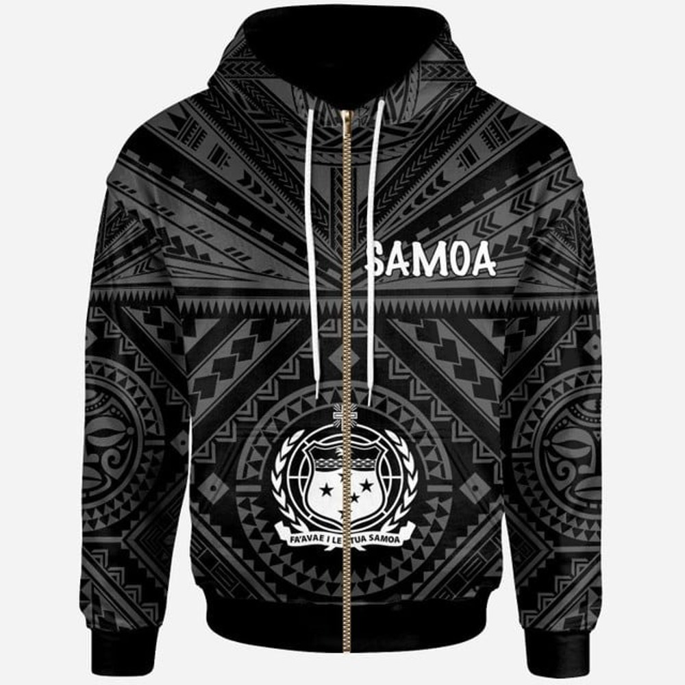 Samoa Zip Hoodie - Samoa Seal In Pol, All Over Print Hoodie Zip Hoodie Fleece Hoodie 3D, Vikings Tattoo Hoodie 3D KA1395