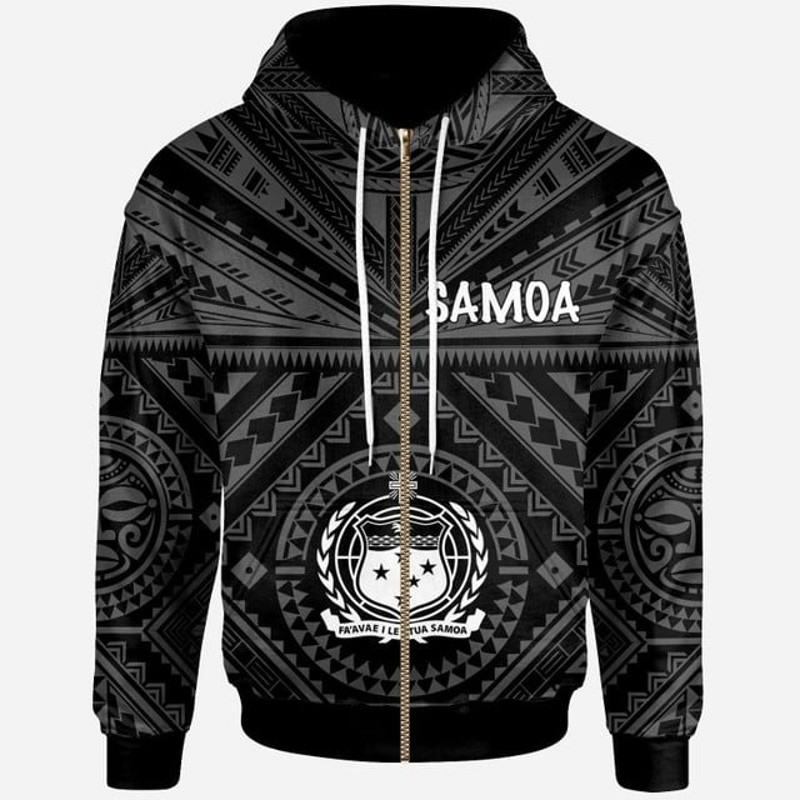 Samoa Zip Hoodie - Samoa Seal In Pol, All Over Print Hoodie Zip Hoodie Fleece Hoodie 3D, Vikings Tattoo Hoodie 3D KA1395