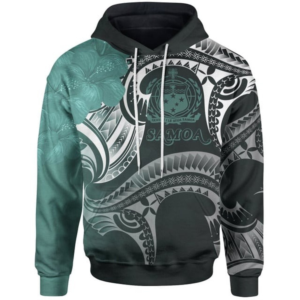 Samoa Hoodie - Samoa Seal Wave Style, All Over Print Hoodie Zip Hoodie Fleece Hoodie 3D, Vikings Tattoo Hoodie 3D KA1397