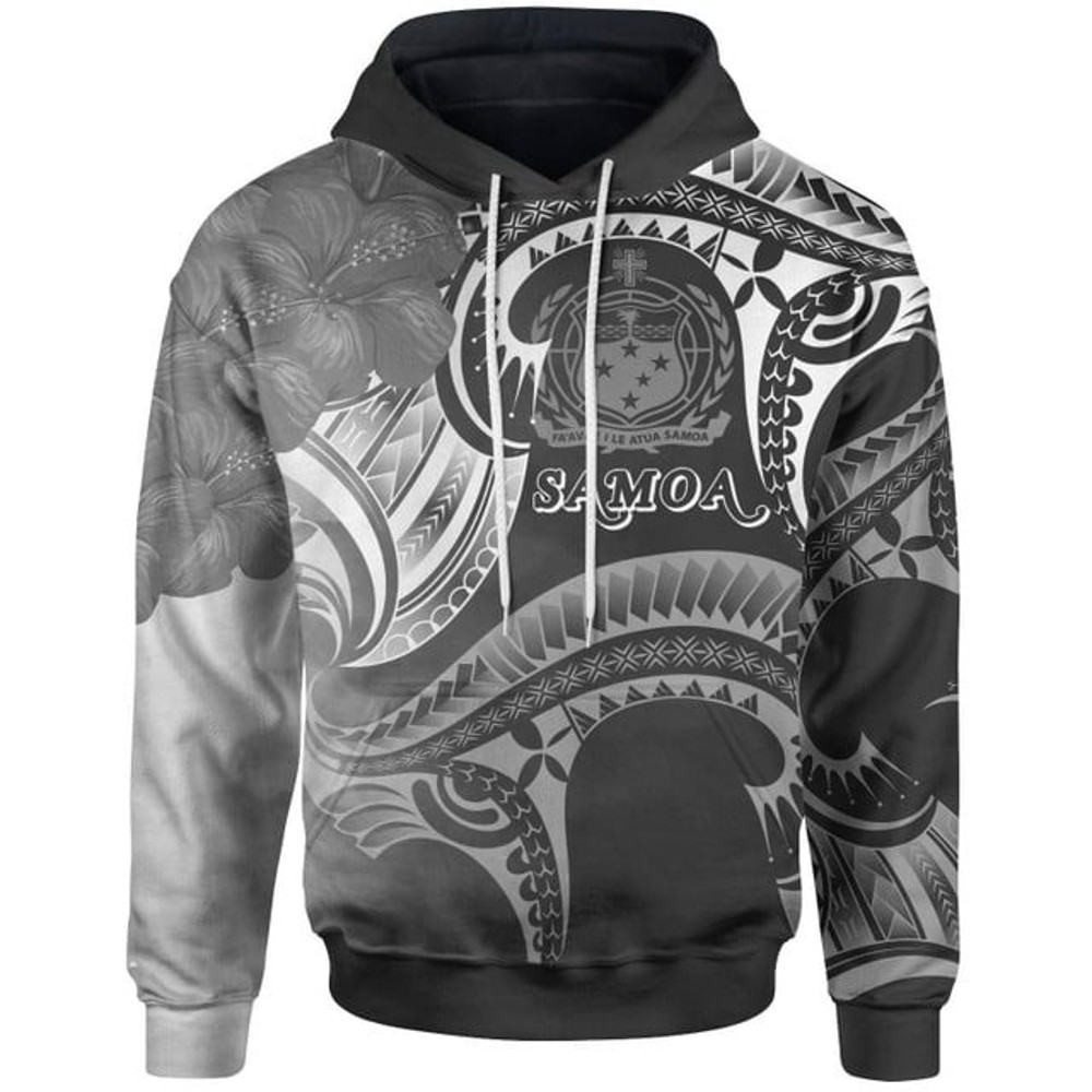 Samoa Hoodie - Samoa Seal Wave Style, All Over Print Hoodie Zip Hoodie Fleece Hoodie 3D, Vikings Tattoo Hoodie 3D KA1400