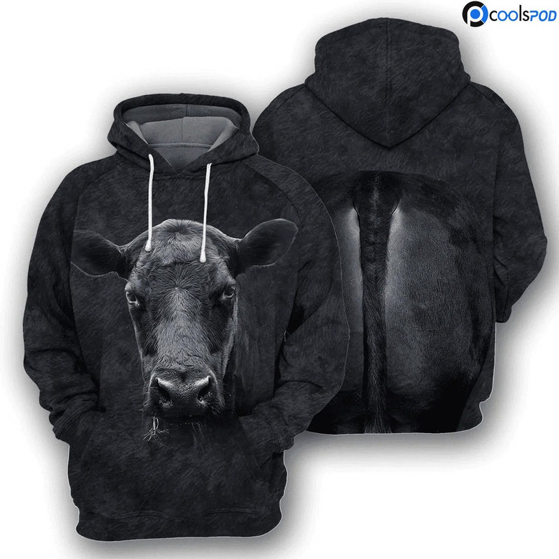 Cow Bull Lover Farm Hoodie, All Over Print Hoodie Zip Hoodie Fleece Hoodie 3D, Vikings Tattoo Hoodie 3D KA1445