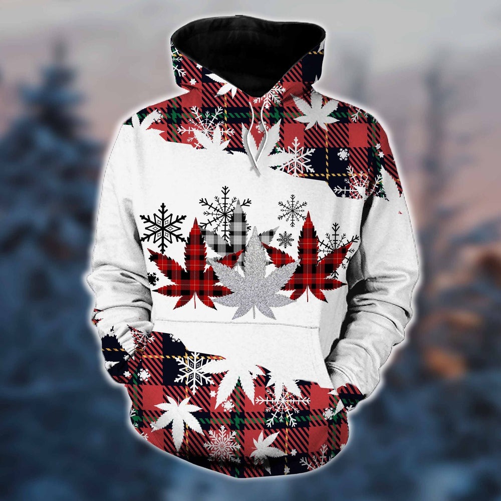 Cannabis Christmas Hoodie, All Over Print Hoodie Zip Hoodie Fleece Hoodie 3D, Vikings Tattoo Hoodie 3D KA1500