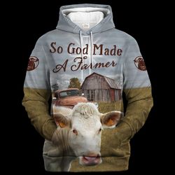 charolais hoodie, all over print hoodie zip hoodie fleece hoodie 3d, vikings tattoo hoodie 3d ka1519