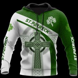 cool irish celtic knot cross, all over print hoodie zip hoodie fleece hoodie 3d, vikings tattoo hoodie 3d ka1535