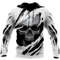 White And Black Skull Hoodie, All Over Print Hoodie Zip Hoodie Fleece Hoodie 3D, Vikings Tattoo Hoodie 3D KA1538
