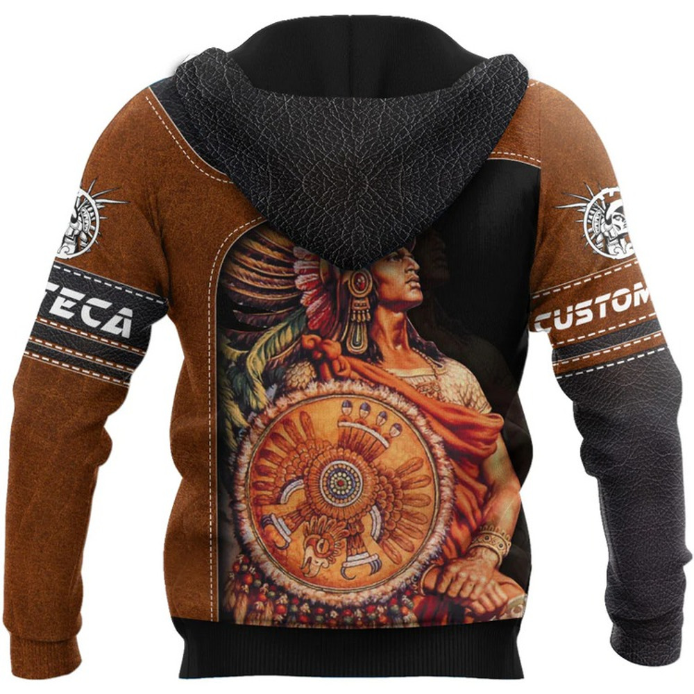 Custom Aztec Hoodie Mens, All Over Print Hoodie Zip Hoodie Fleece Hoodie 3D, Vikings Tattoo Hoodie 3D KA1575