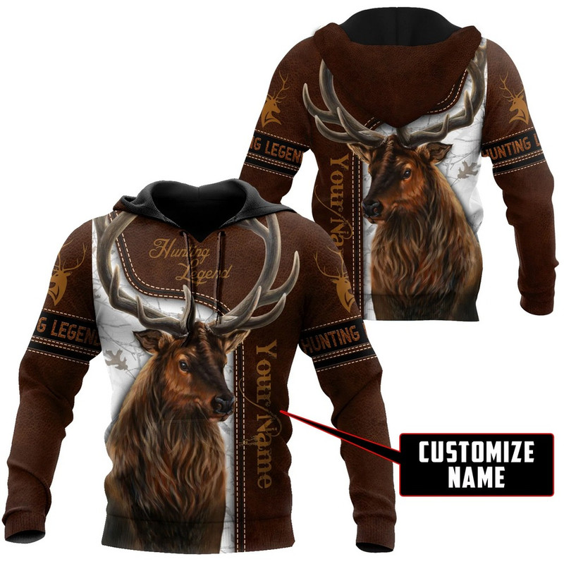 Custom Hoodie With Deer Hunting Lege, All Over Print Hoodie Zip Hoodie Fleece Hoodie 3D, Vikings Tattoo Hoodie 3D KA1594