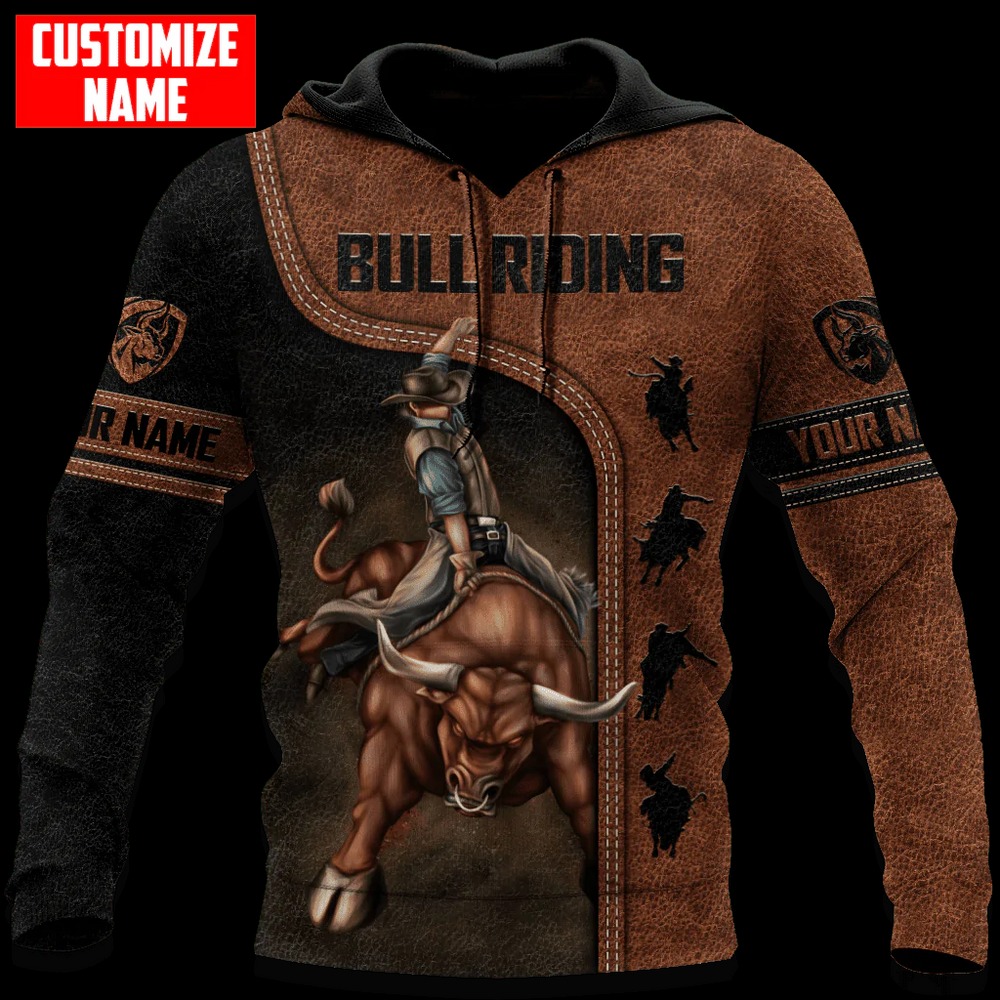 Custom Name 3D All Over Print Bull, All Over Print Hoodie Zip Hoodie Fleece Hoodie 3D, Vikings Tattoo Hoodie 3D KA1599