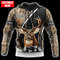 Custom Name Deer Hunting Hoodie, All Over Print Hoodie Zip Hoodie Fleece Hoodie 3D, Vikings Tattoo Hoodie 3D KA1629