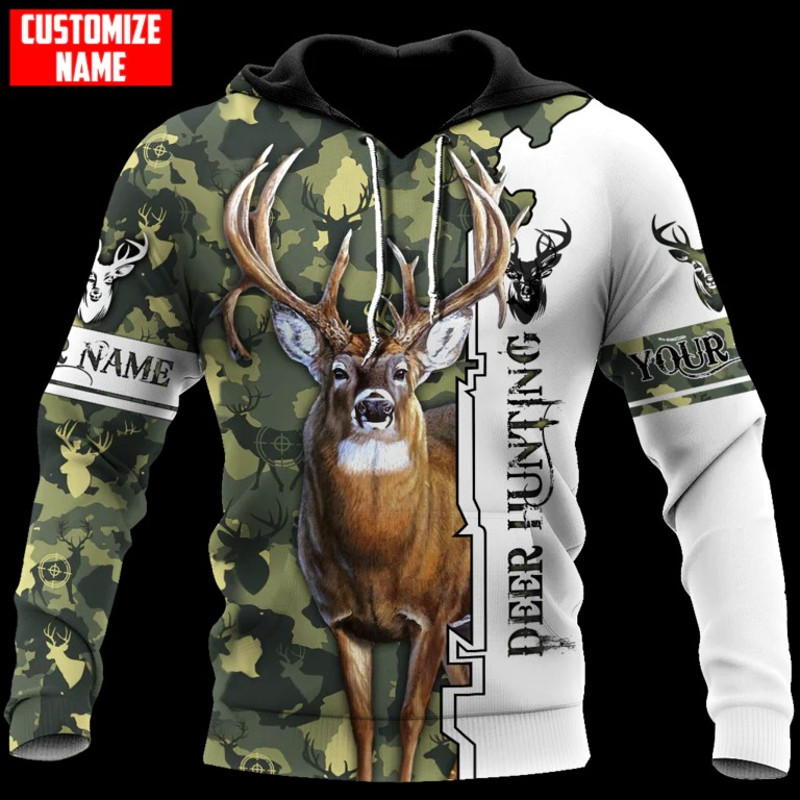 Coolspod Deer Hunting Hoodie, All Over Print Hoodie Zip Hoodie Fleece Hoodie 3D, Vikings Tattoo Hoodie 3D KA1631