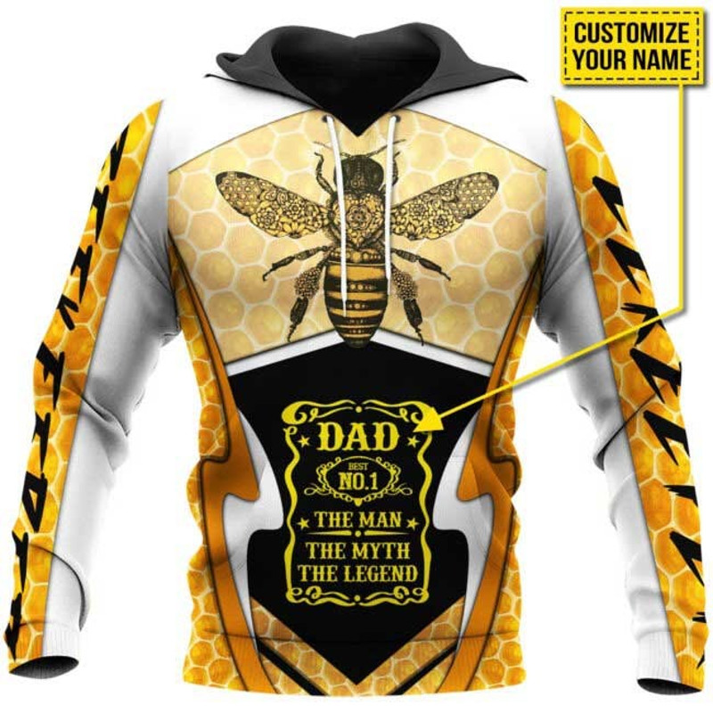 Beekeeper Dad No 1 The Man The Myth , All Over Print Hoodie Zip Hoodie Fleece Hoodie 3D, Vikings Tattoo Hoodie 3D KA1693