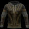 Knight Armor Tops Hoodie 3D All Over, All Over Print Hoodie Zip Hoodie Fleece Hoodie 3D, Vikings Tattoo Hoodie 3D KA1741