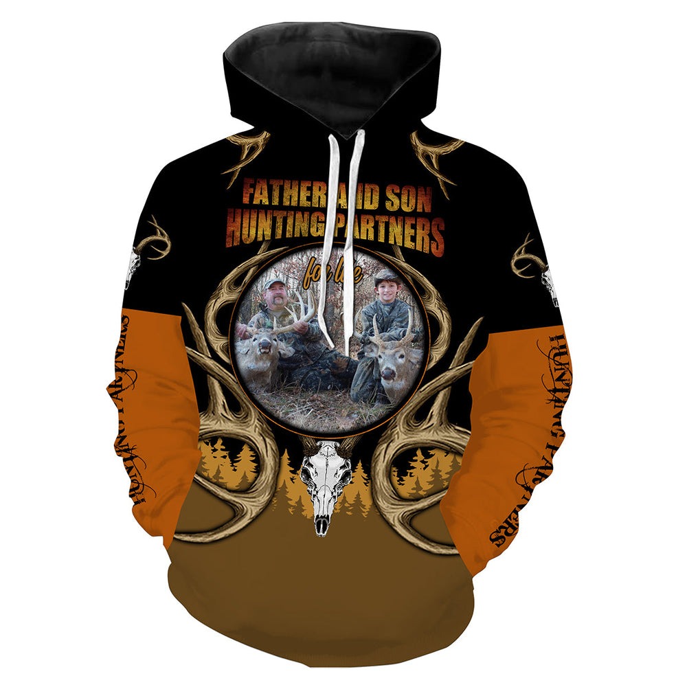 Father And Son Hunting Partners, All Over Print Hoodie Zip Hoodie Fleece Hoodie 3D, Vikings Tattoo Hoodie 3D KA1812