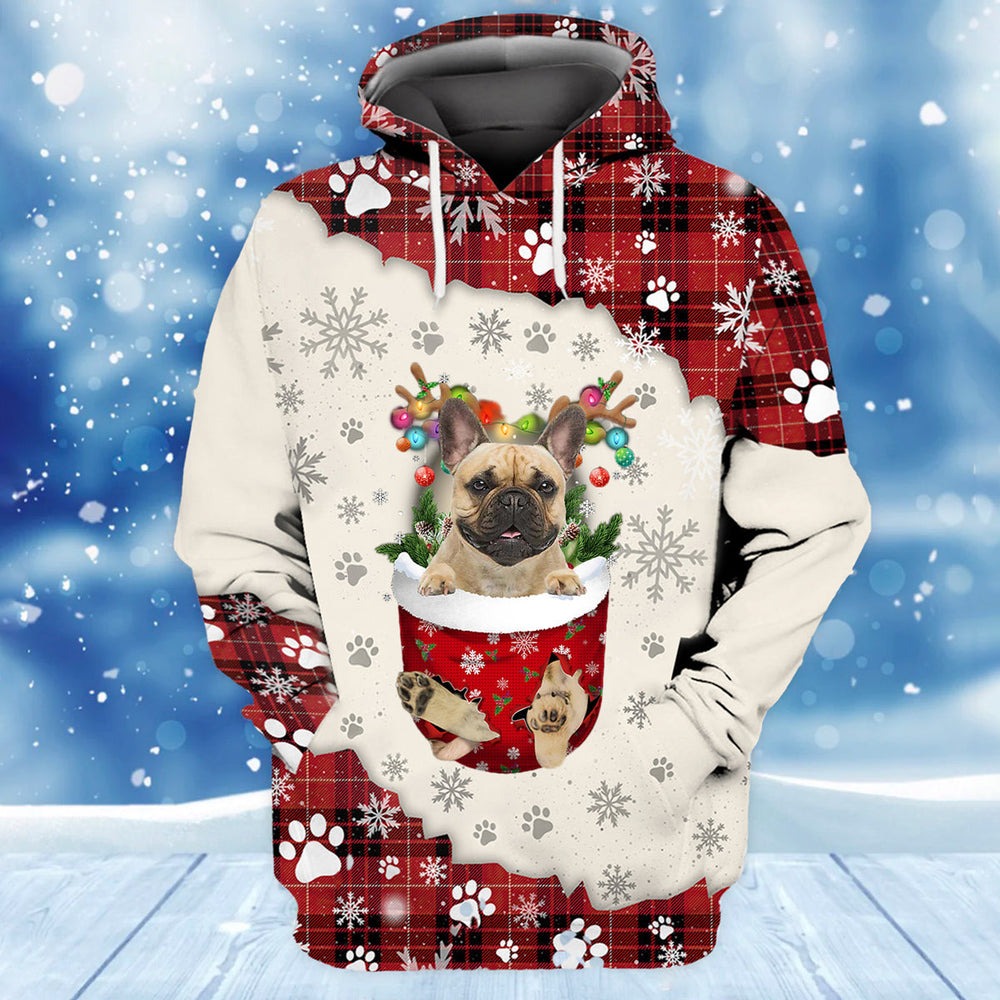 Fawn French Bulldog In Snow Pocket, All Over Print Hoodie Zip Hoodie Fleece Hoodie 3D, Vikings Tattoo Hoodie 3D KA1813