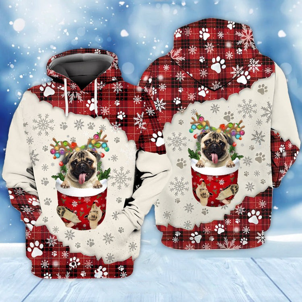 FAWN Pug In Snow Pocket, All Over Print Hoodie Zip Hoodie Fleece Hoodie 3D, Vikings Tattoo Hoodie 3D KA1814