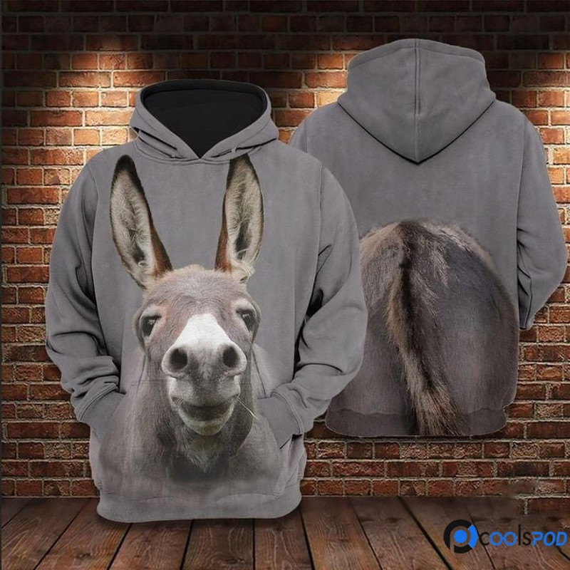Funny Donkey 3D All Over Print Hoodi, All Over Print Hoodie Zip Hoodie Fleece Hoodie 3D, Vikings Tattoo Hoodie 3d KA1850