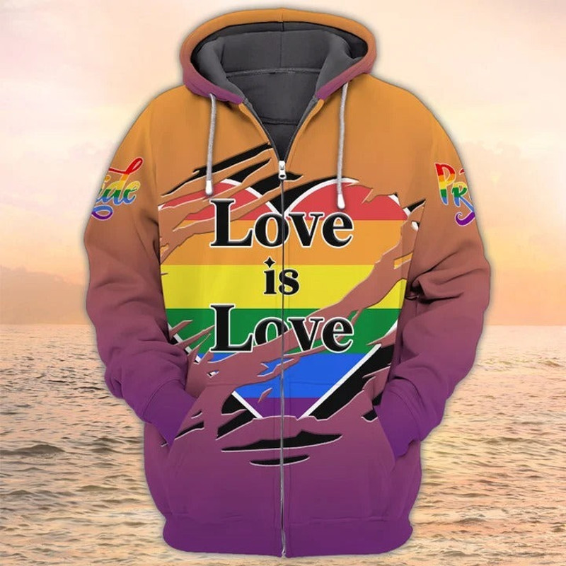 Rainbow LGBT Hoodie, All Over Print Hoodie Zip Hoodie Fleece Hoodie 3D, Vikings Tattoo Hoodie 3d KA1857