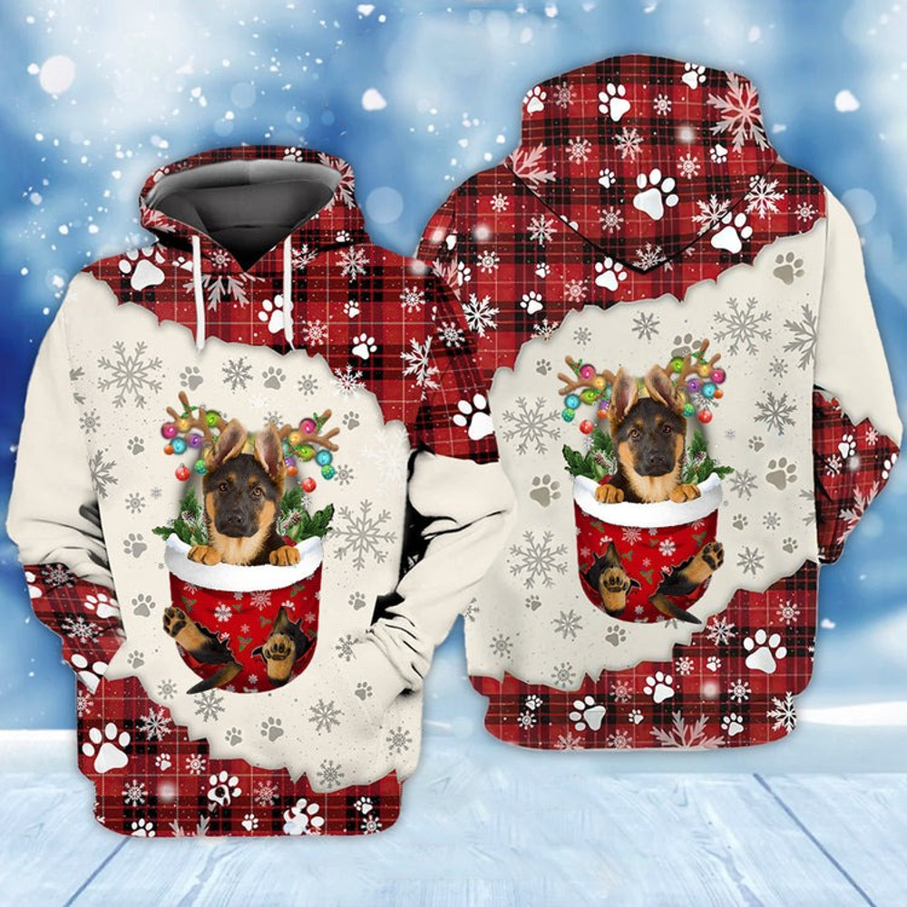 German Shepherd In Snow Pocket, All Over Print Hoodie Zip Hoodie Fleece Hoodie 3D, Vikings Tattoo Hoodie 3d KA1863
