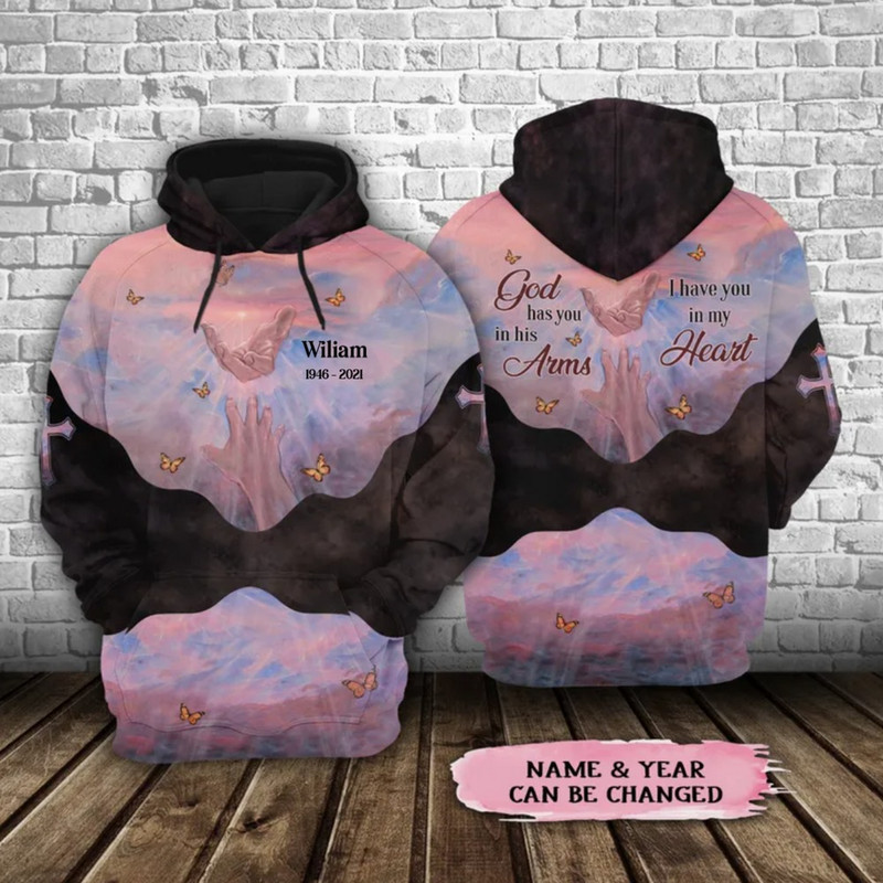 God Has You In His Arms I Have You, All Over Print Hoodie Zip Hoodie Fleece Hoodie 3D, Vikings Tattoo Hoodie 3d KA1876