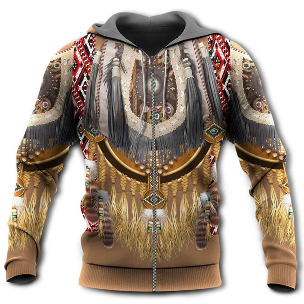 Native American Culture Feather Patt, All Over Print Hoodie Zip Hoodie Fleece Hoodie 3D, Vikings Tattoo Hoodie 3d KA1949
