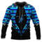 Feather Native American Blue Pattern, All Over Print Hoodie Zip Hoodie Fleece Hoodie 3D, Vikings Tattoo Hoodie 3d KA1950
