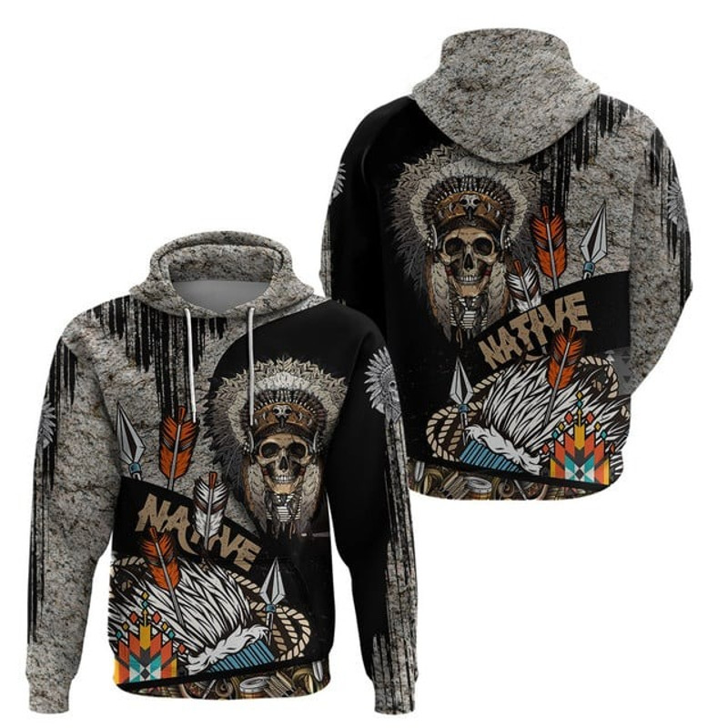 Native American Feather Headdress Ab, All Over Print Hoodie Zip Hoodie Fleece Hoodie 3D, Vikings Tattoo Hoodie 3d KA1951