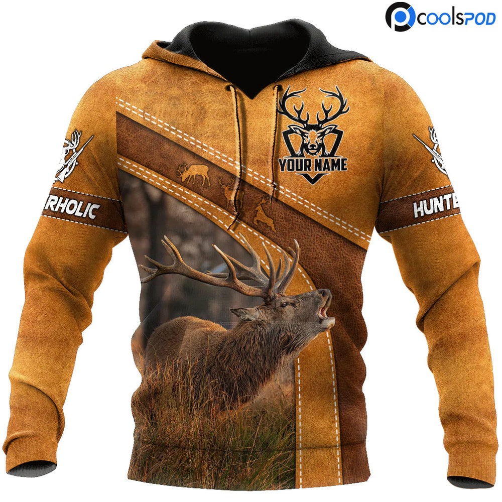 Hunterholic Hoodie Deer Hunting Hood, All Over Print Hoodie Zip Hoodie Fleece Hoodie 3D, Vikings Tattoo Hoodie 3d KA2055