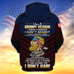 i am a grumpy veteran, all over print hoodie zip hoodie fleece hoodie 3d, vikings tattoo hoodie 3d ka2063