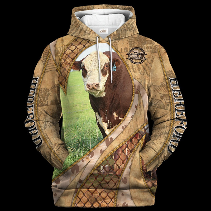 In The Memories Of Hereford Hoodie,All Over Print Hoodie Zip Hoodie Fleece Hoodie 3D, Vikings Tattoo Hoodie 3d KA2107