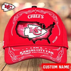 I Am A Kansas City fan Caps, NFL Kansas City Chiefs Caps for Fan D18