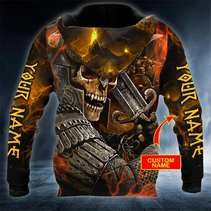 Combatant Viking Custom 3D Hoodie, All Over Print Hoodie Unisex
