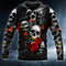 Roses See Speak and Hear No Evil Skull 3D Hoodie, All Over Print Hoodie Unisex
