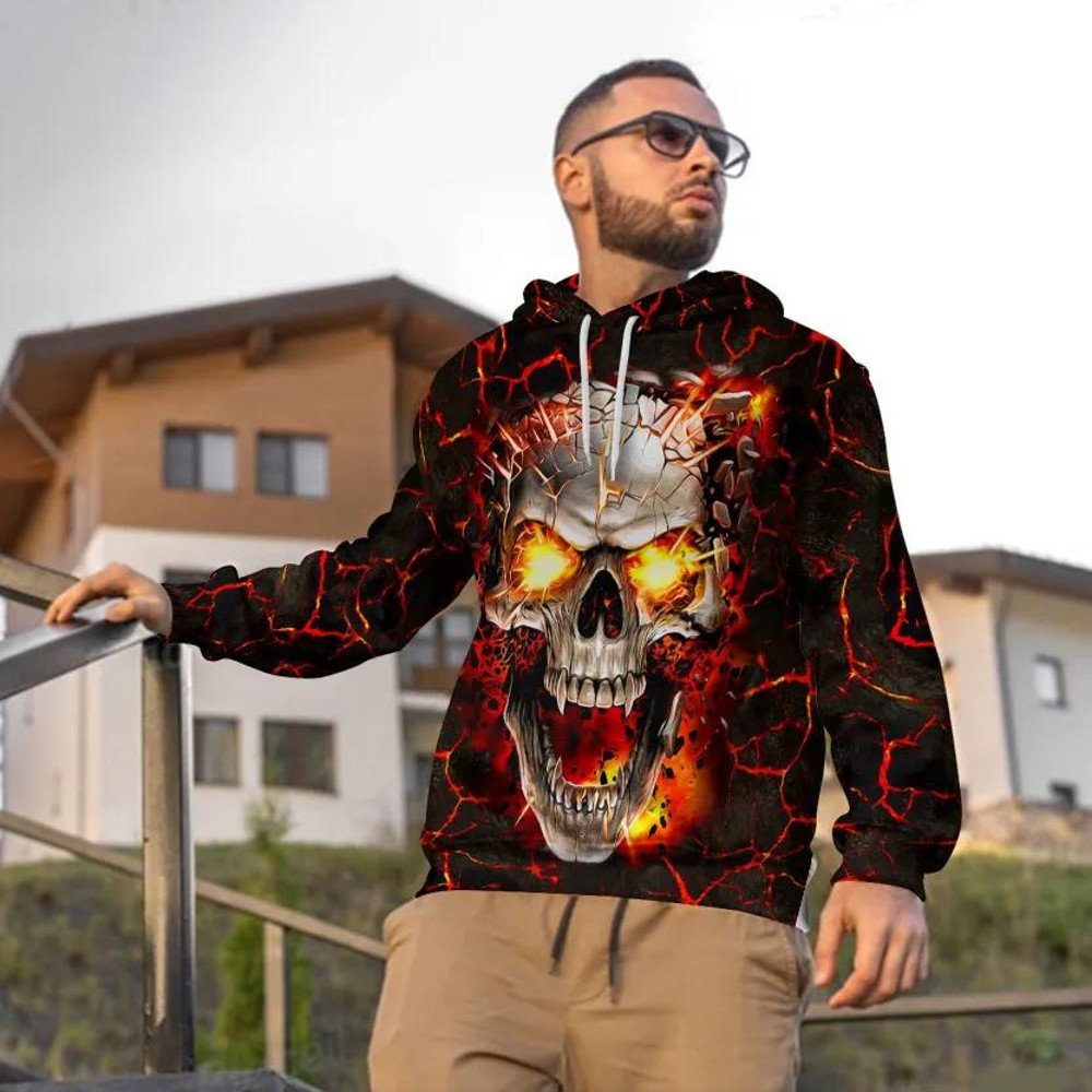 Blast Skull 3D Hoodie, All Over Print Hoodie Unisex