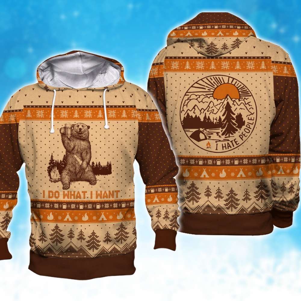 Camping I Do What I Want Hoodie 3D, Personal All Over Print Hoodie Unisex