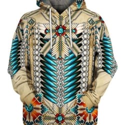 turquoise mandala native american hoodie 3d, personal all over print hoodie unisex