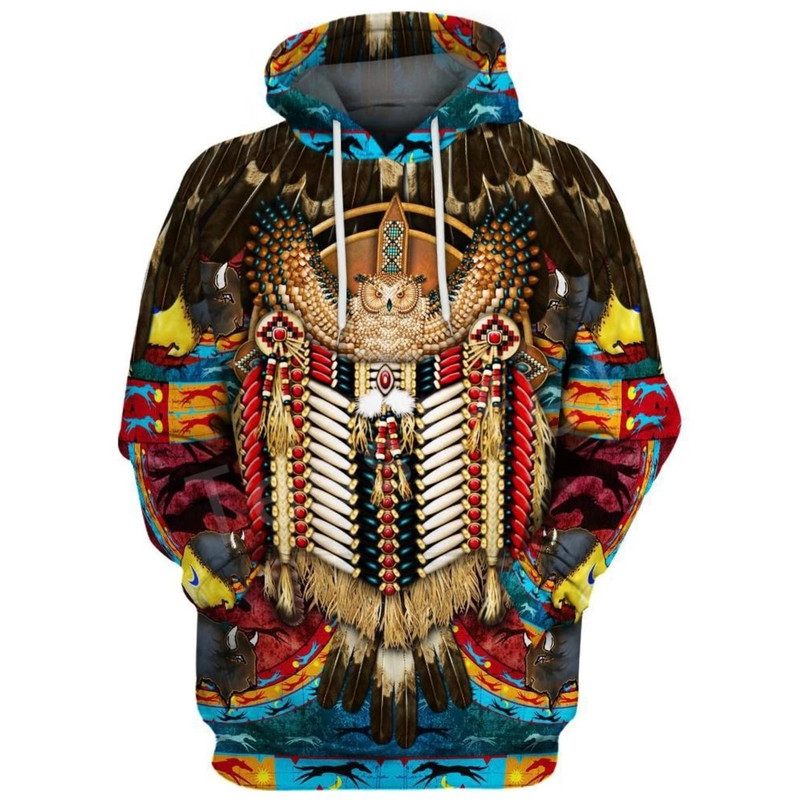 Indian Native Colorful Native American Hoodie 3D, Personal All Over Print Hoodie Unisex