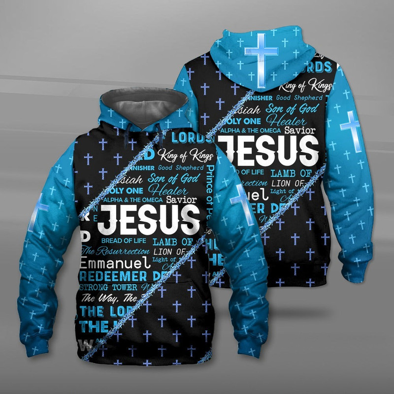 Jesus Bread Of Life Alpha And The Omega Jesus The Way The Truth Hoodie 3D, Personal All Over Print Hoodie Unisex
