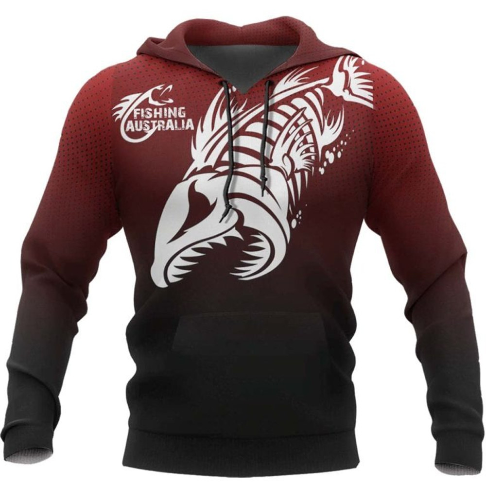 Australia Fishing Eat Sleep Fish Repeat Hoodie 3D, Personal All Over Print Hoodie Unisex