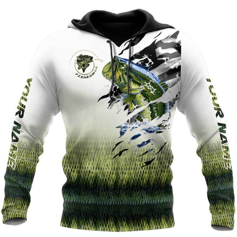Bass Fishing Escape Skin Camo Hoodie 3D, Personal All Over Print Hoodie Unisex