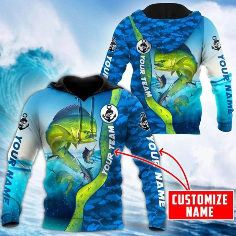 Fishing Team Mahi Hoodie 3D, Personal All Over Print Hoodie Unisex