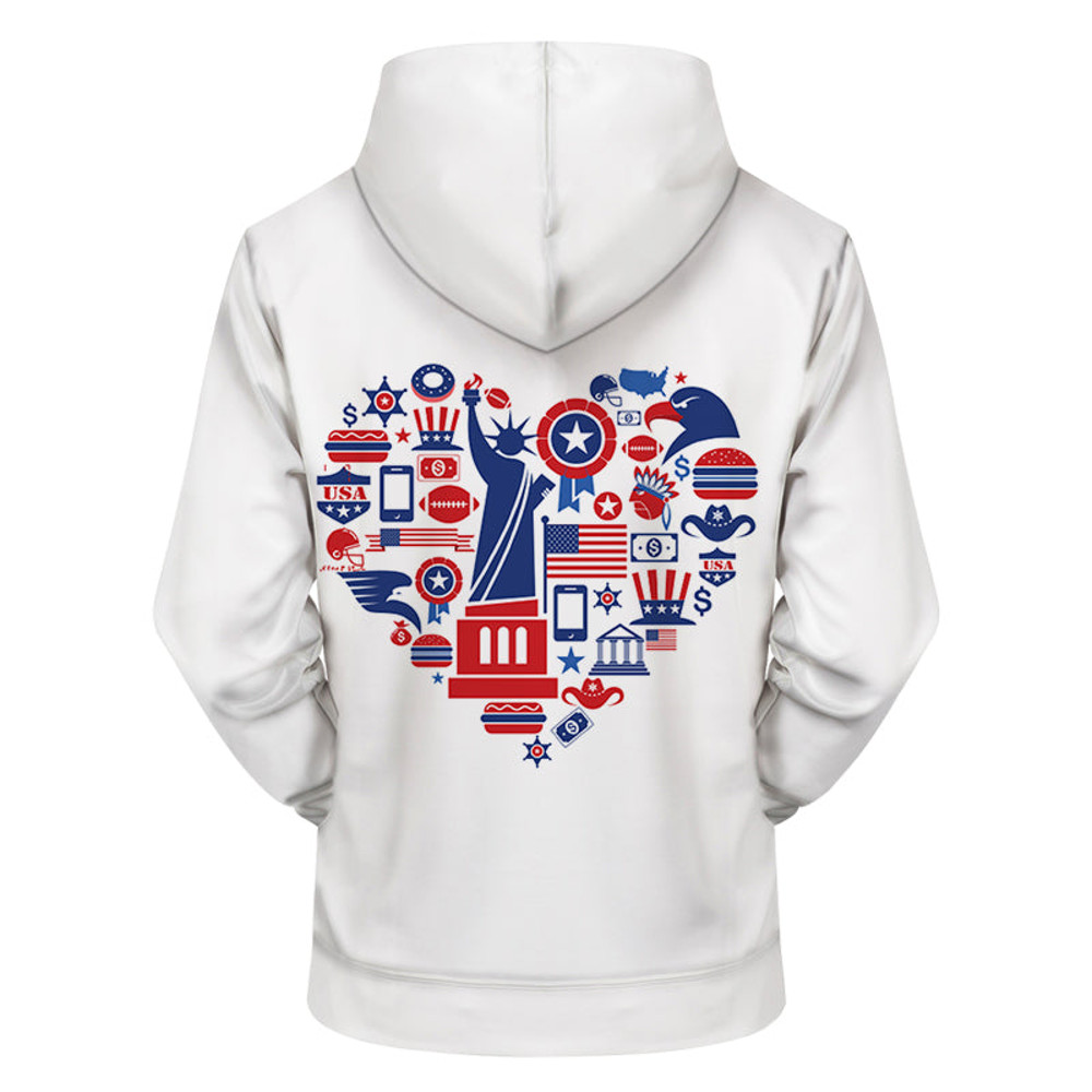 American Love 3D - Sweatshirt, Hoodie, Pullover