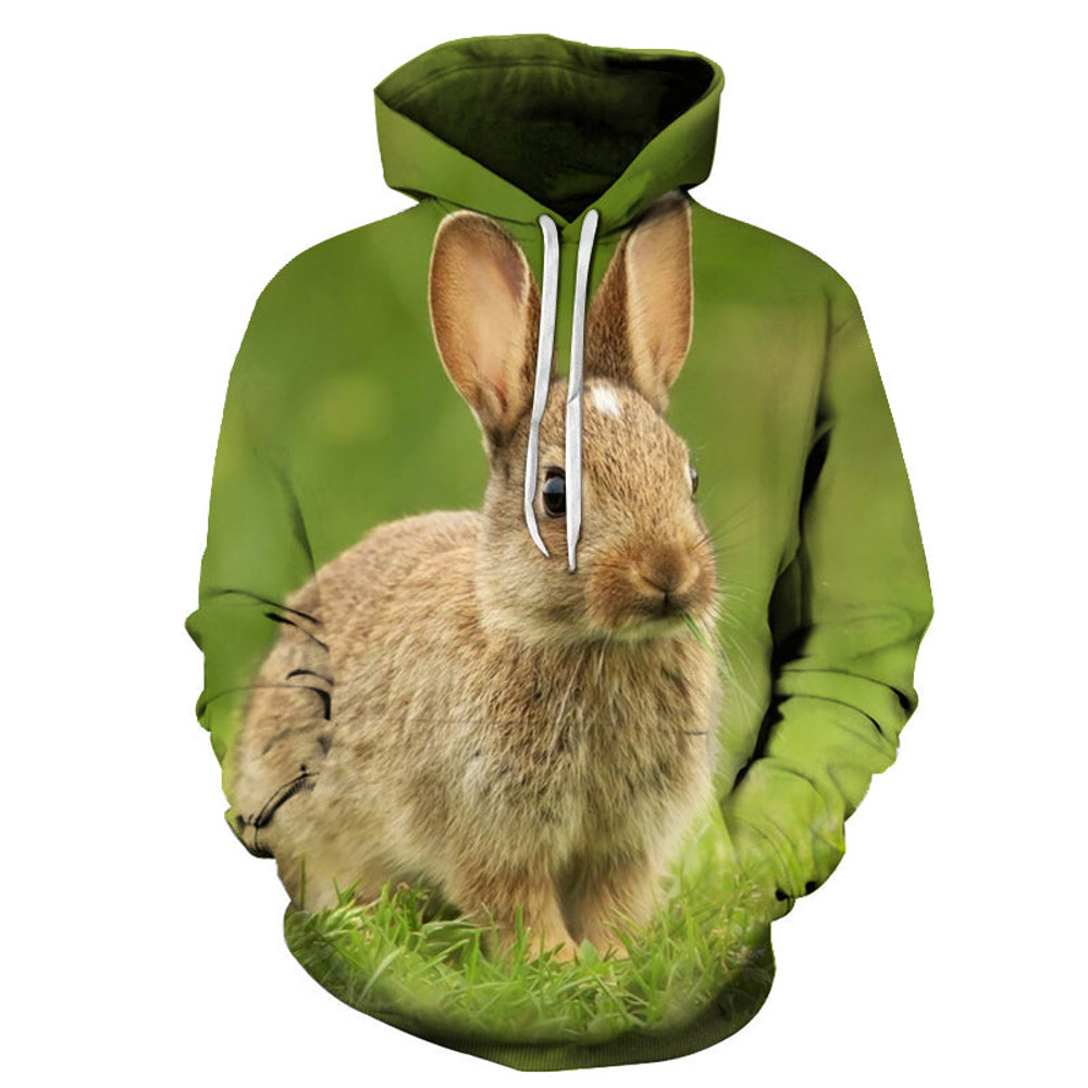 Rabbit Face 3D - Sweatshirt, Hoodie, Pullover