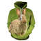 Rabbit Face 3D - Sweatshirt, Hoodie, Pullover